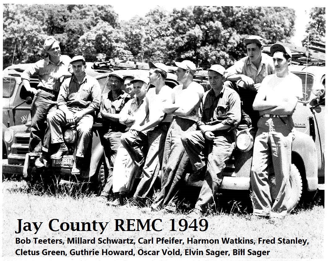 Group of Jay County REMC Linemen from 1949